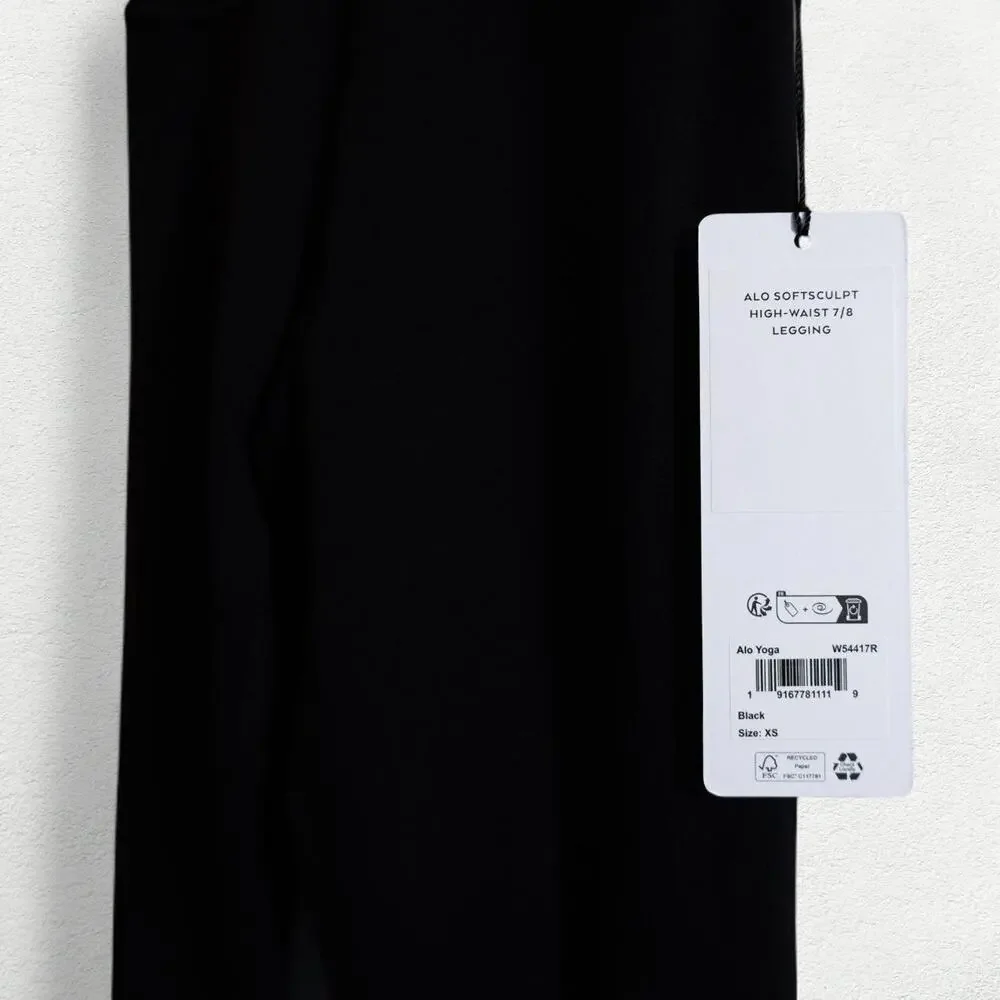 Alo Yoga Softsculpt High-Waist 7/8 Legging in Black